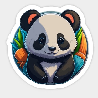 Panda Portrait Sticker